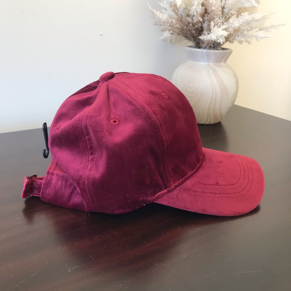 Velvet Burgundy Cap-NWT - Picture 4 of 11